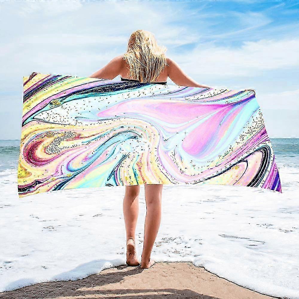 Large Printed Quick-Dry Beach Towel