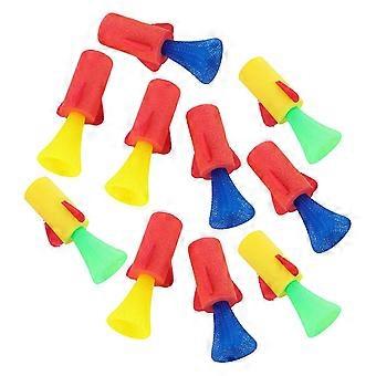 Jumping Spring Rocket Launchers Toys, Pack of 10, EVA Material, Strong Spring Loaded Action for Kids NSD