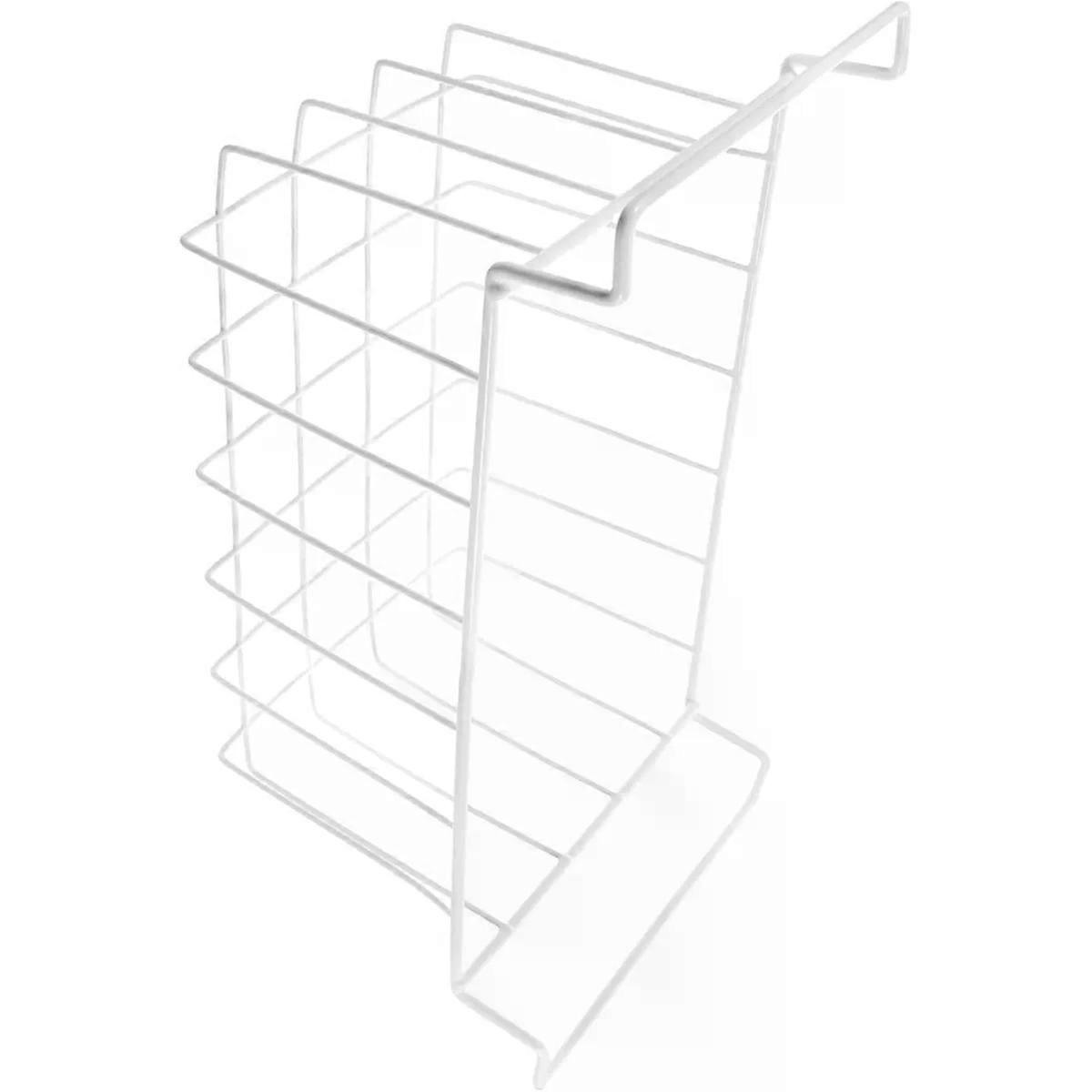 Stackable Wire Kitchen Basket Chest Freezer Organizer Iron White