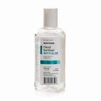 McKesson Hand Sanitizer with Aloe 4 oz. Ethyl Alcohol Gel Bottle, 4 Oz