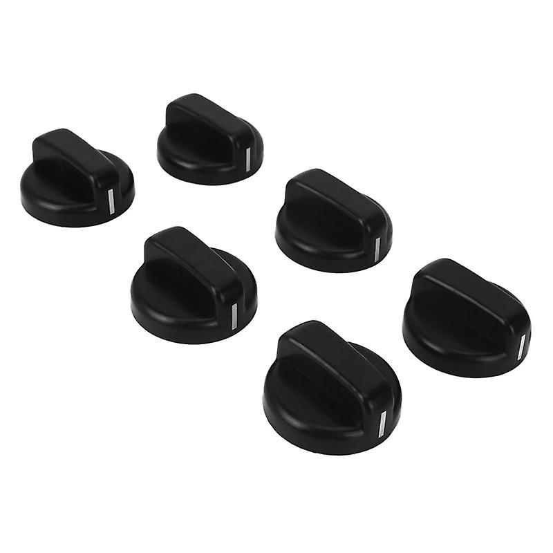 24 Pcs Kitchen Black Plastic Gas Stove Cooker Control Knobs