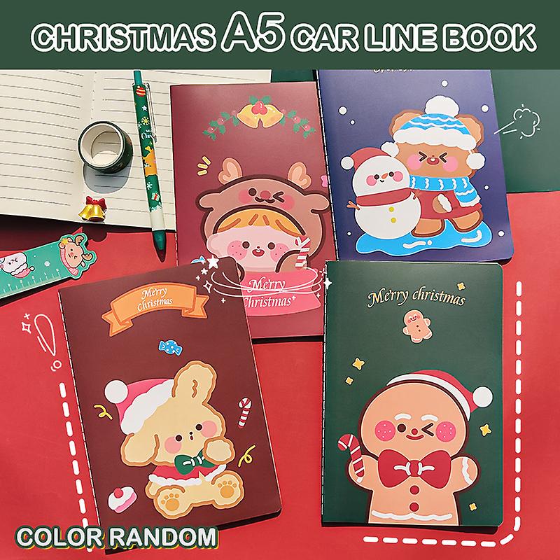 Christmas Notebook Cartoon A5 Exercise Books Children's Diary Message Notepad