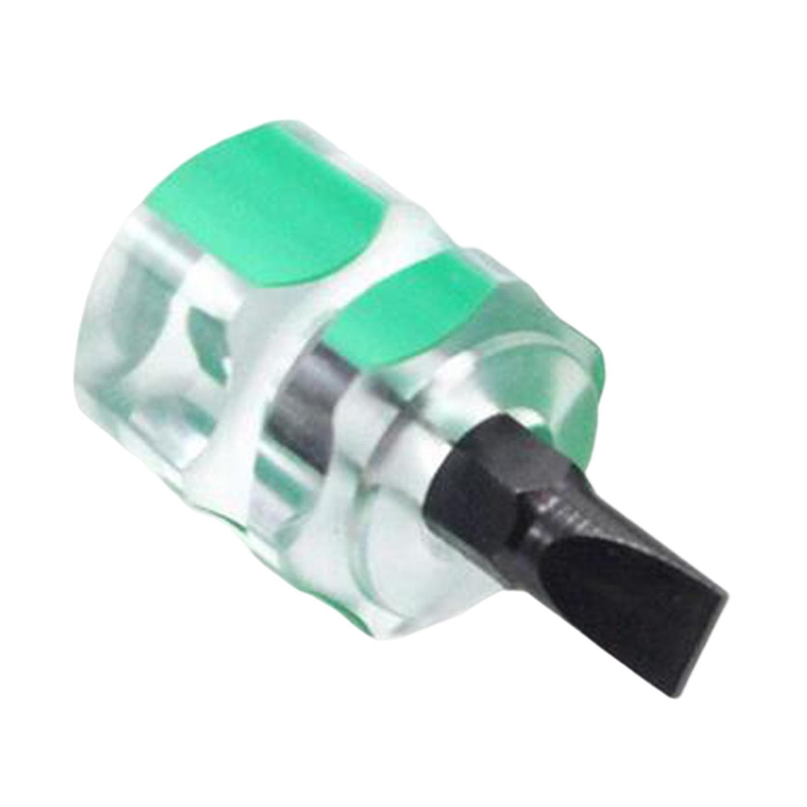 Portable Screwdriver Kit Repair Tools Transparent Handle Precision Repair Green