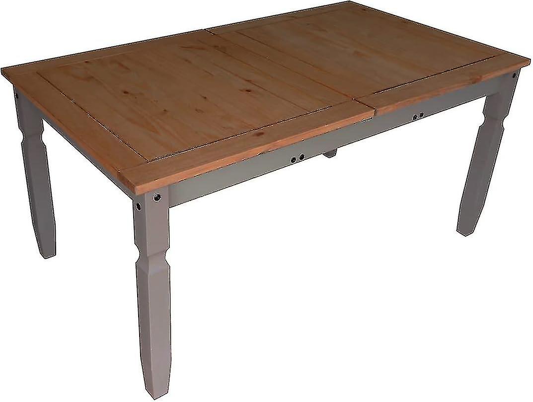 Corona Grey Wax Large Extending Dining Table