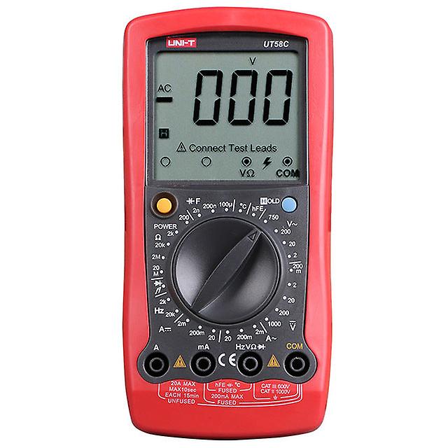 Uni-t Ut58c Volt Amp Ohm Hz Temperature Digital Multimeter