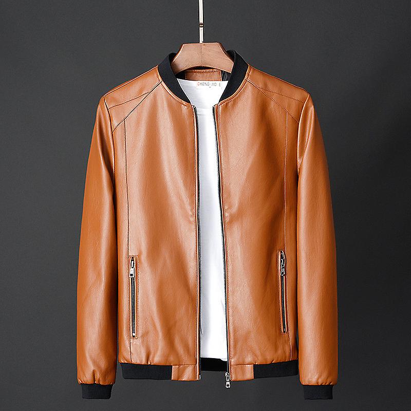 Men's Stylish Autumn Pu Leather Jacket: High-quality, Comfortable, And Fashionable Slim-fit Jacket