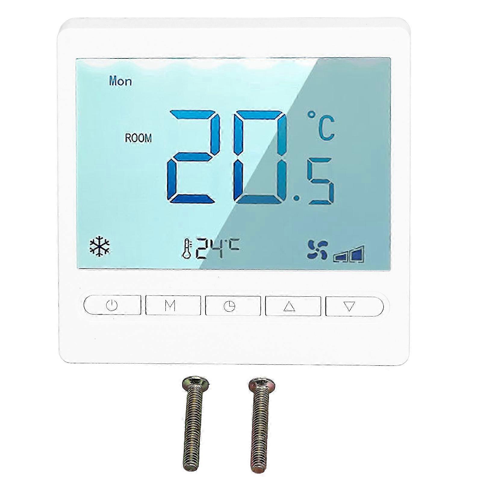 Programmable Thermostat with Large LCD Display for Home Use - AC230V