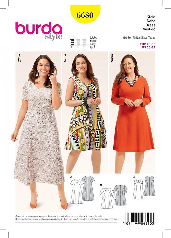 Burda Paper Sewing Pattern 6680