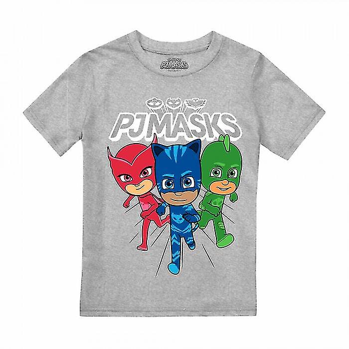 PJ Masks Boys Heroes Trio Heather T-Shirt