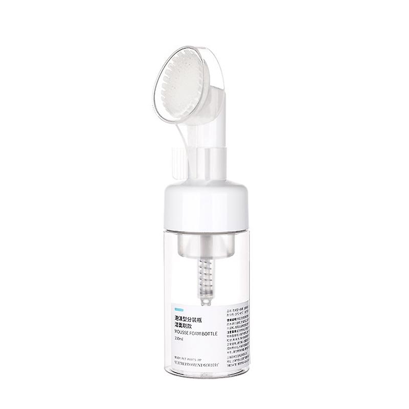 Facial Cleanser Foaming Bottle Mini Foaming Soap Dispenser With Clean Brush Head For Home Outdoor