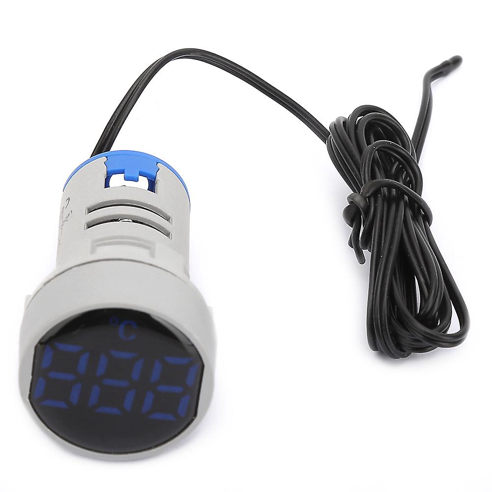 AC 50~380V Temperature Indicator Light LED Digital Displayed Thermometer -20~199℃(Blue)