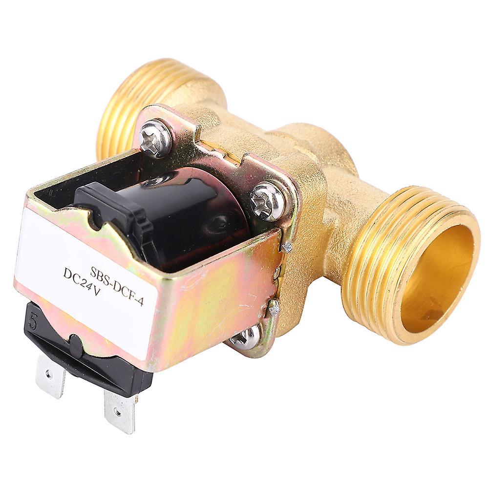 G3/4 Inches Normally Closed Brass Electric Sole Valve Male Thread For Water (DC 24V)