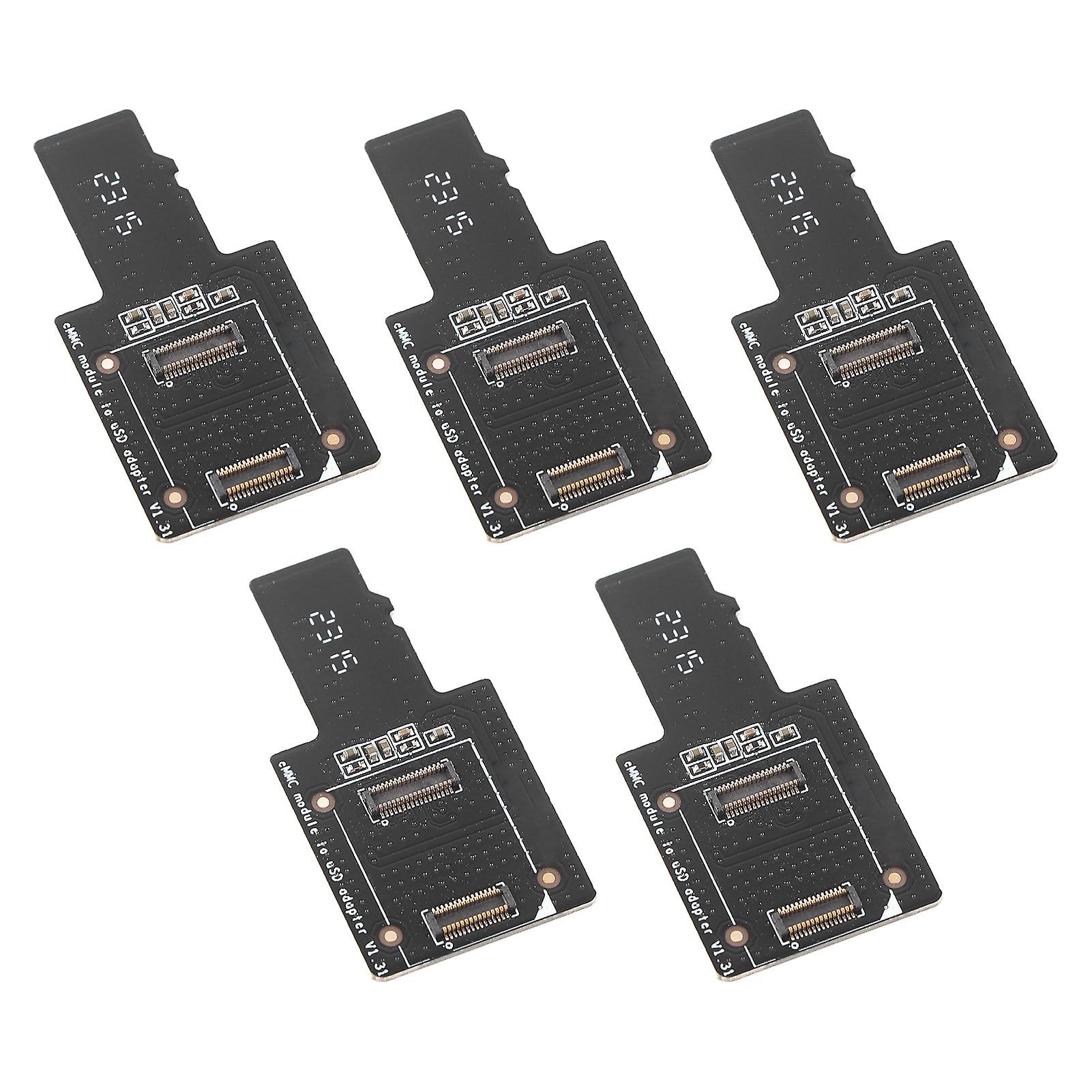 5 Pcs EMMC to USD Board Produce Intermittent Images Precise EMMC to Storage Card Adapter Board for ROCK PI 4 RK3399 