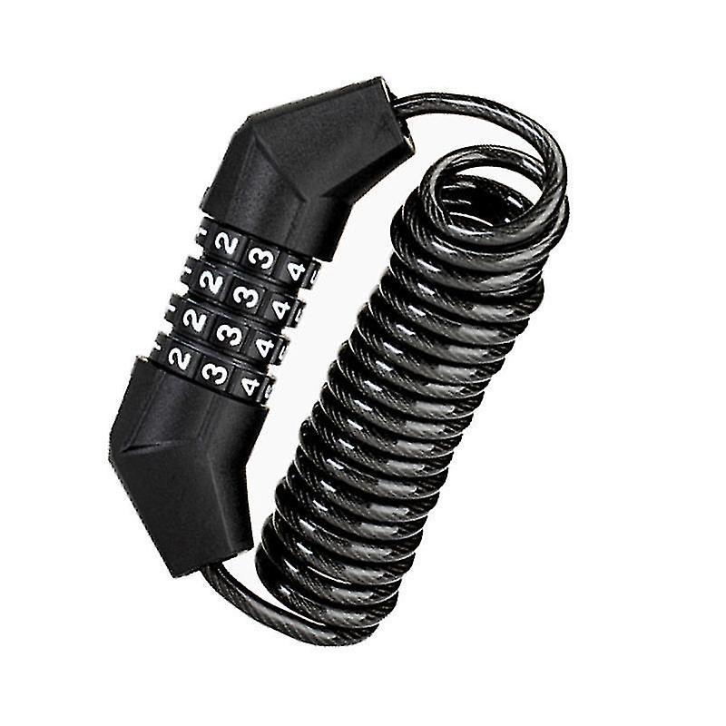 Retractable combination lock for electric bikes