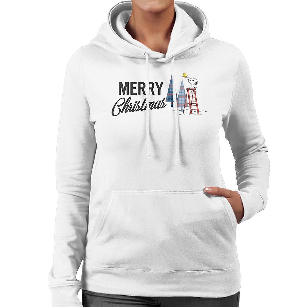 Peanuts Snoopy Star On Xmas Tree Women's Hooded Sweatshirt