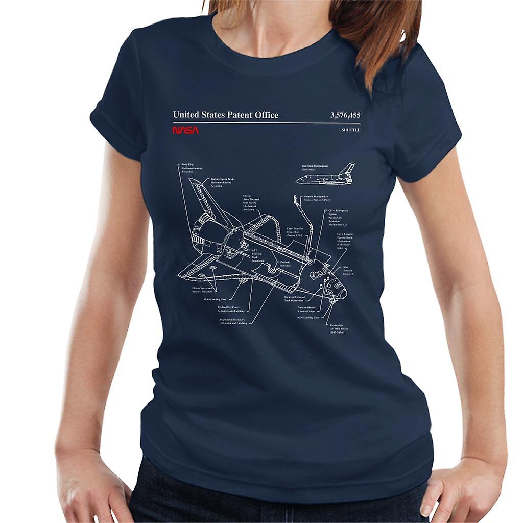NASA Space Shuttle Blueprint Women's T-Shirt
