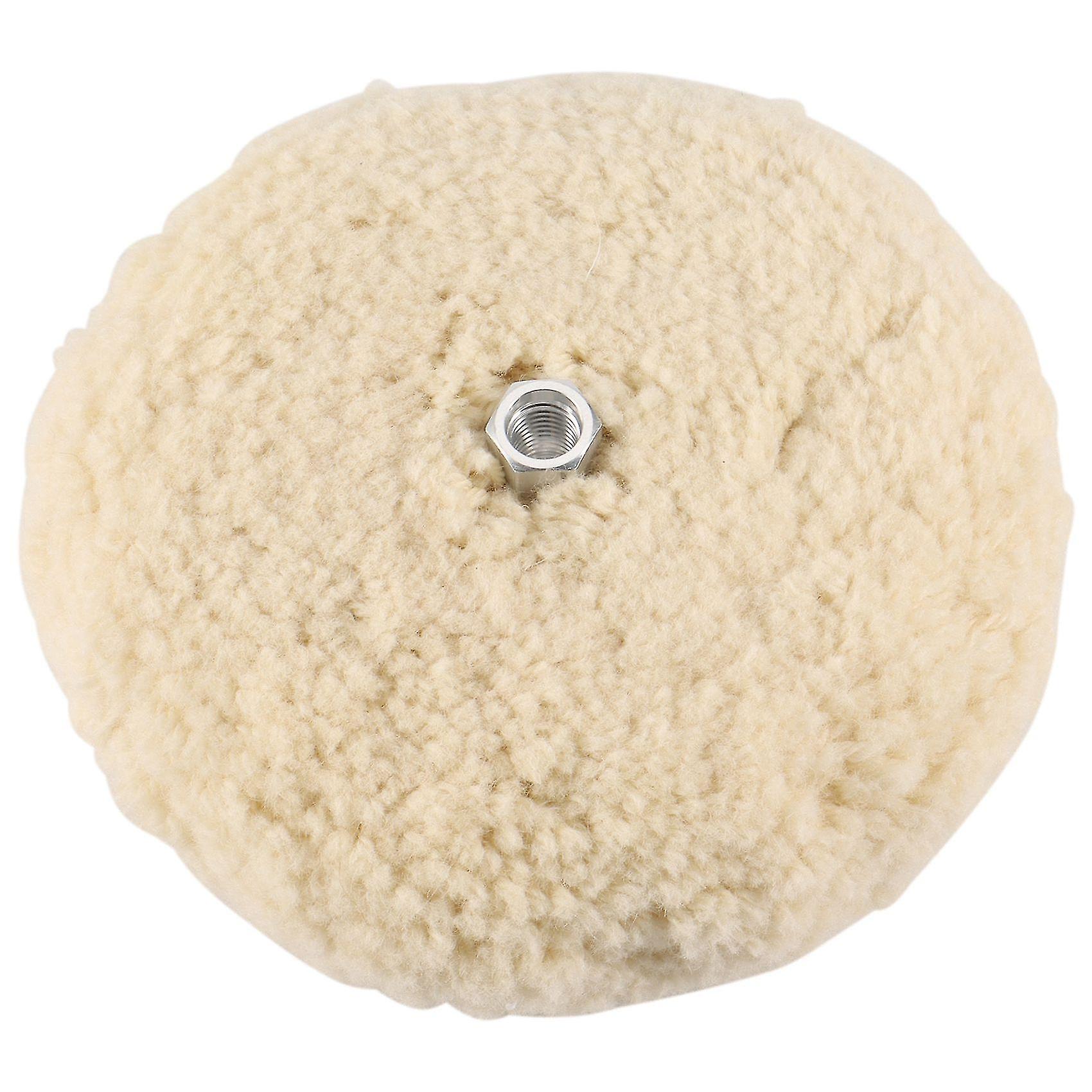 7 polegadas dupla face de lã polimento almofada buffing com 5/8 "parafuso de lã (pacote de 1)-yuyu