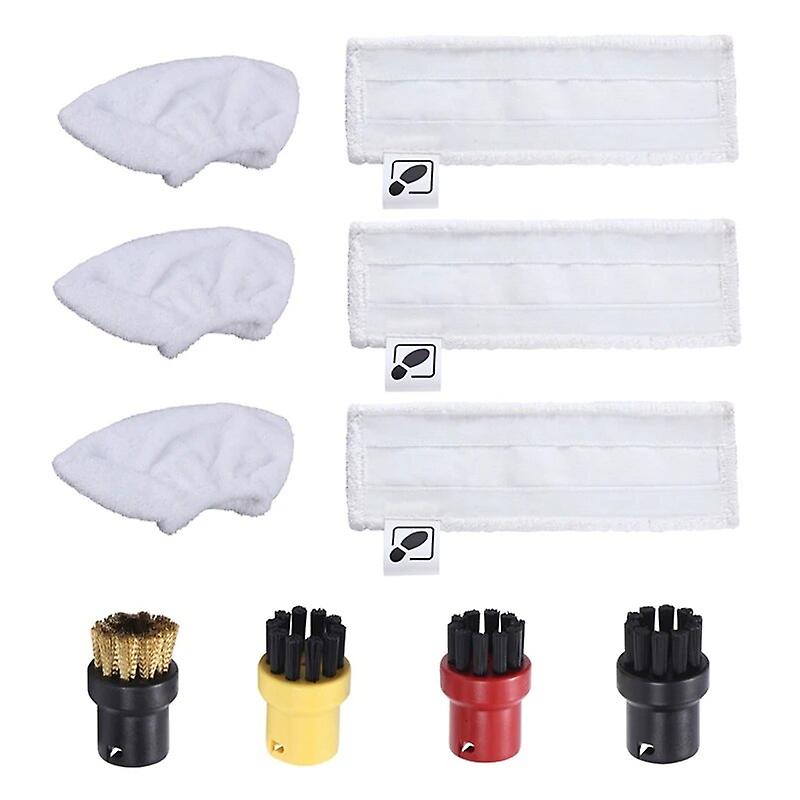 Promotion!6X Steam Mop Cloth Rag For Karcher Easyfix SC2 SC3 SC4 SC5 Steam Cleaner Microfibre Floor Clothes Pads Copper Brushes~18681