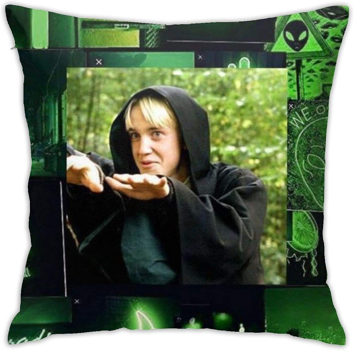 Draco_Malfoy枕カバーソフトクッションカバーファッション枕カバーポリエステルスロー枕カバーソファソファ家の装飾農家の装飾枕