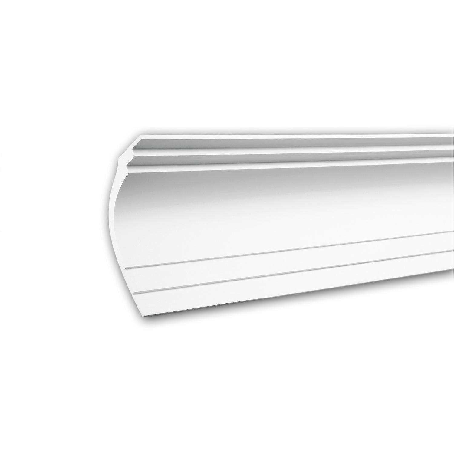 e-Delux GmbH 1 x Corniche 150147F Profhome blanc Polyuréthane prétraité léger, solide, indéformable