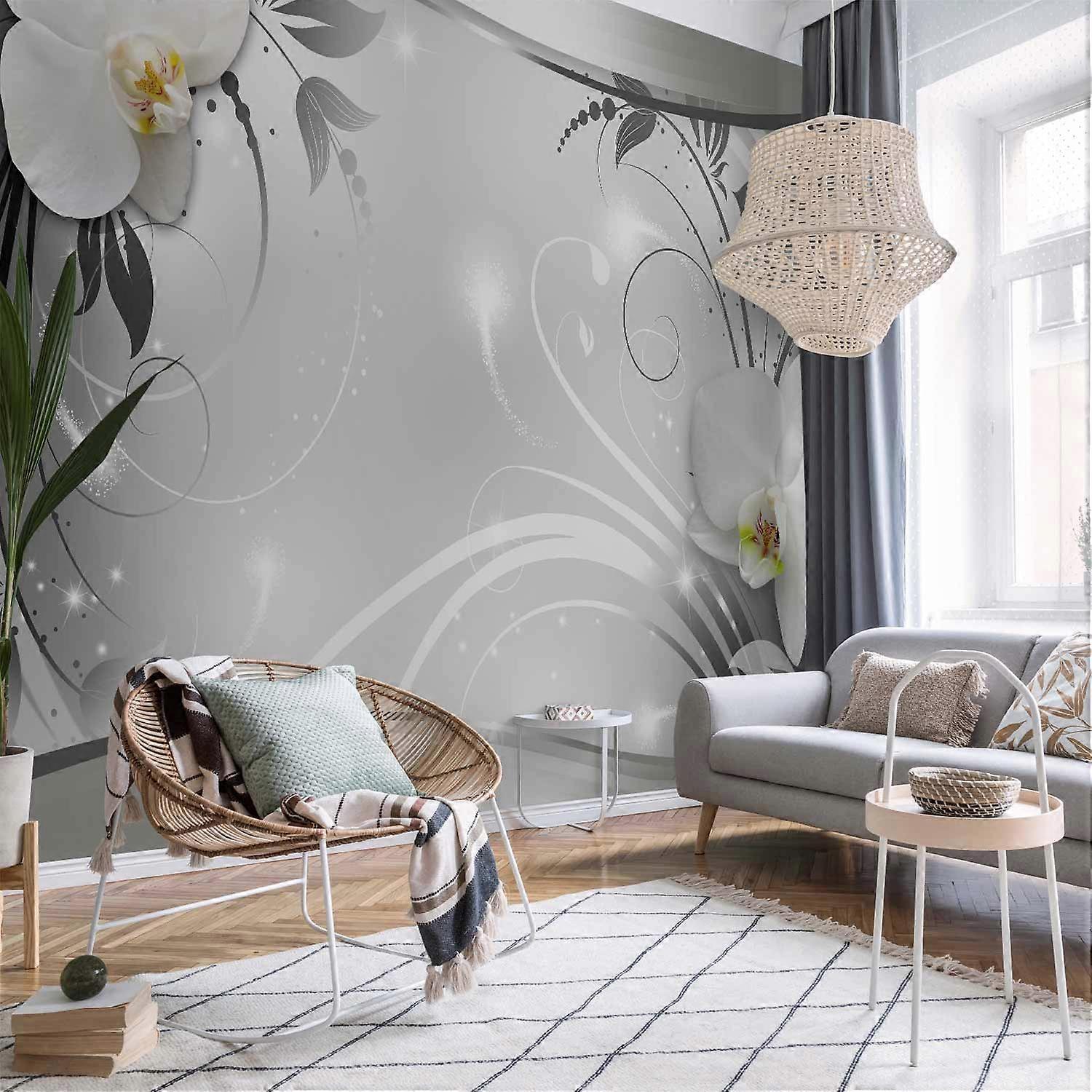 Wall Mural - Silver Abstract