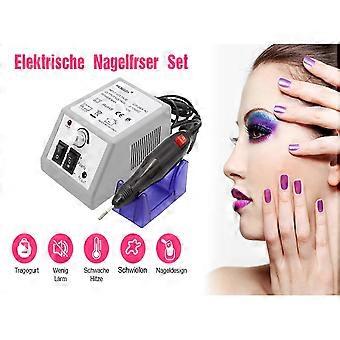 Nail Cutter Electric Nail File Manicure Pedicure Set with 6 Drills DIY Nail Cutter, Grey