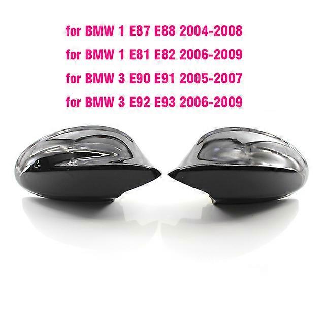 ABS Carbon Fiber Colour  Rearview Side Mirror Cover Cap For BMW E90 E91 2005-2007 E92 E93 2006-2009 M3 Style E80 E81 E87