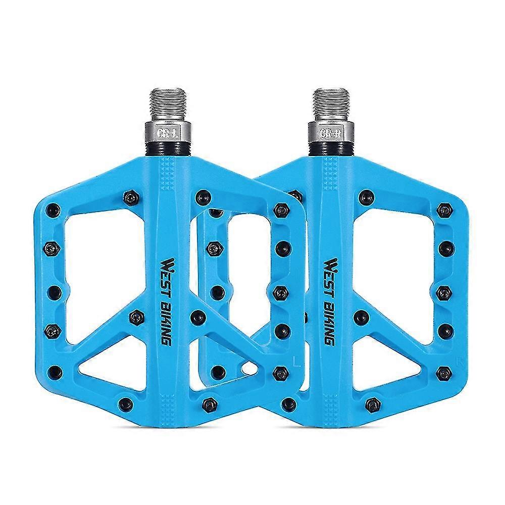 Ultralight νάιλον πεντάλ ποδηλάτου 2 σφραγισμένα ρουλεμάν πεντάλ ποδηλάτου αντιολισθητικά αδιάβροχα ευρεία πεντάλ ποδηλάτου γ