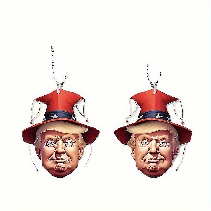 New ModelsAcrylic Clown Pendant with Patriotic Hat - Contemporary Style Hanging Decoration for Christmas, Halloween, New Year - Energy-Free Use Finial