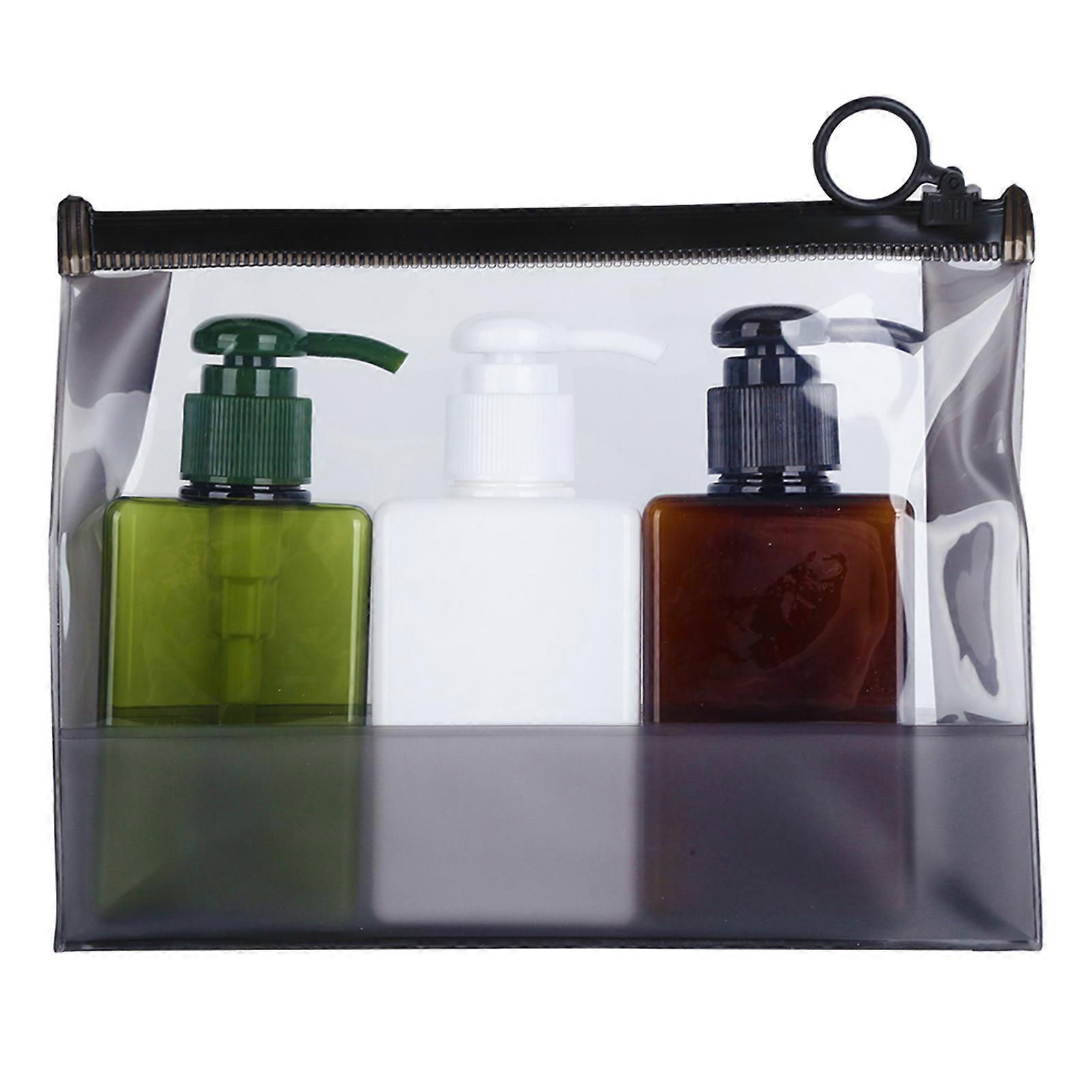 3pcs Soap Dispenser Bottle Press Type Lotion Body Soap Empty Pump Bottle Set 150ml