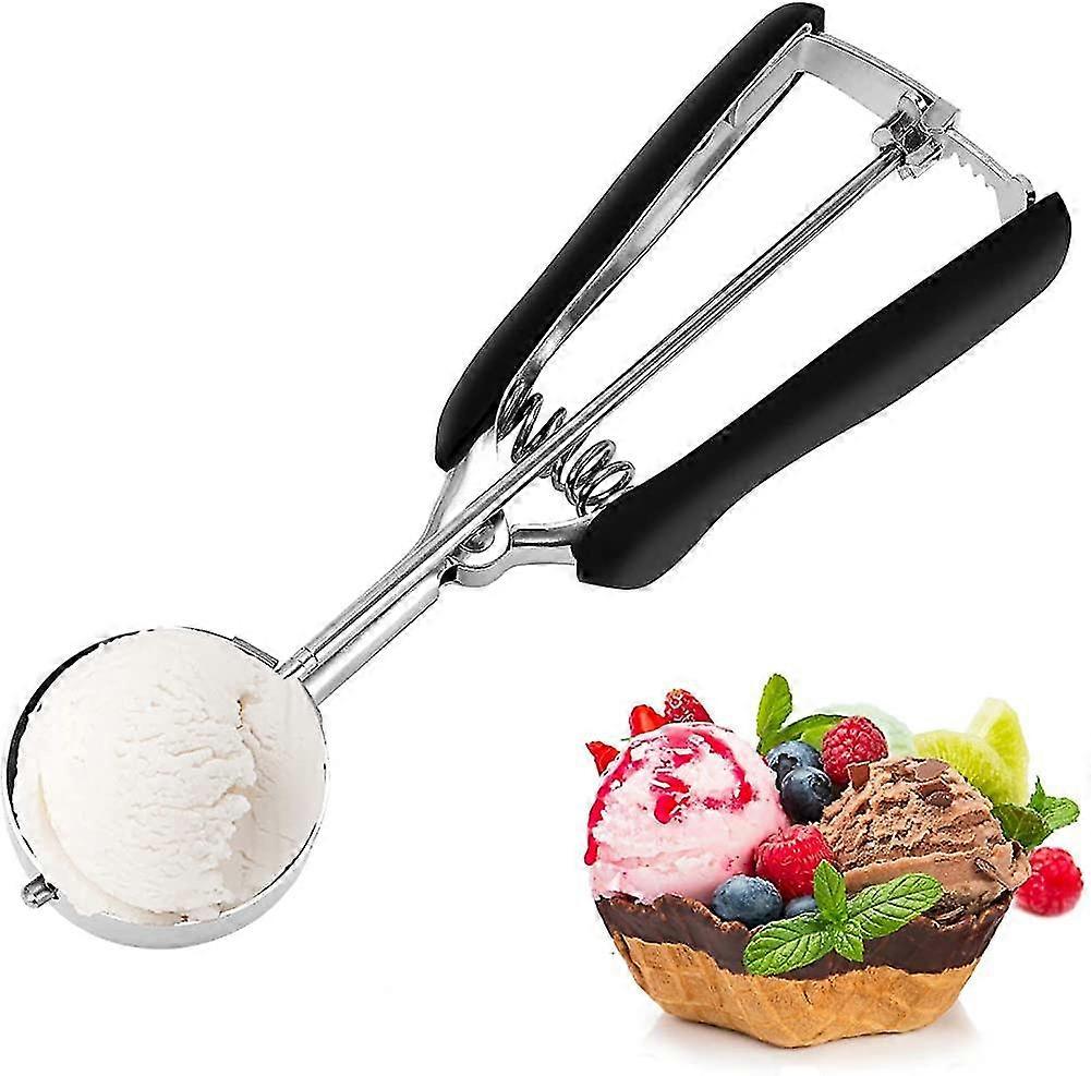Ice Cream Scoops With Easy Trigger, Stainless Steel Mashed Potatoes Scoop, Spring Handle