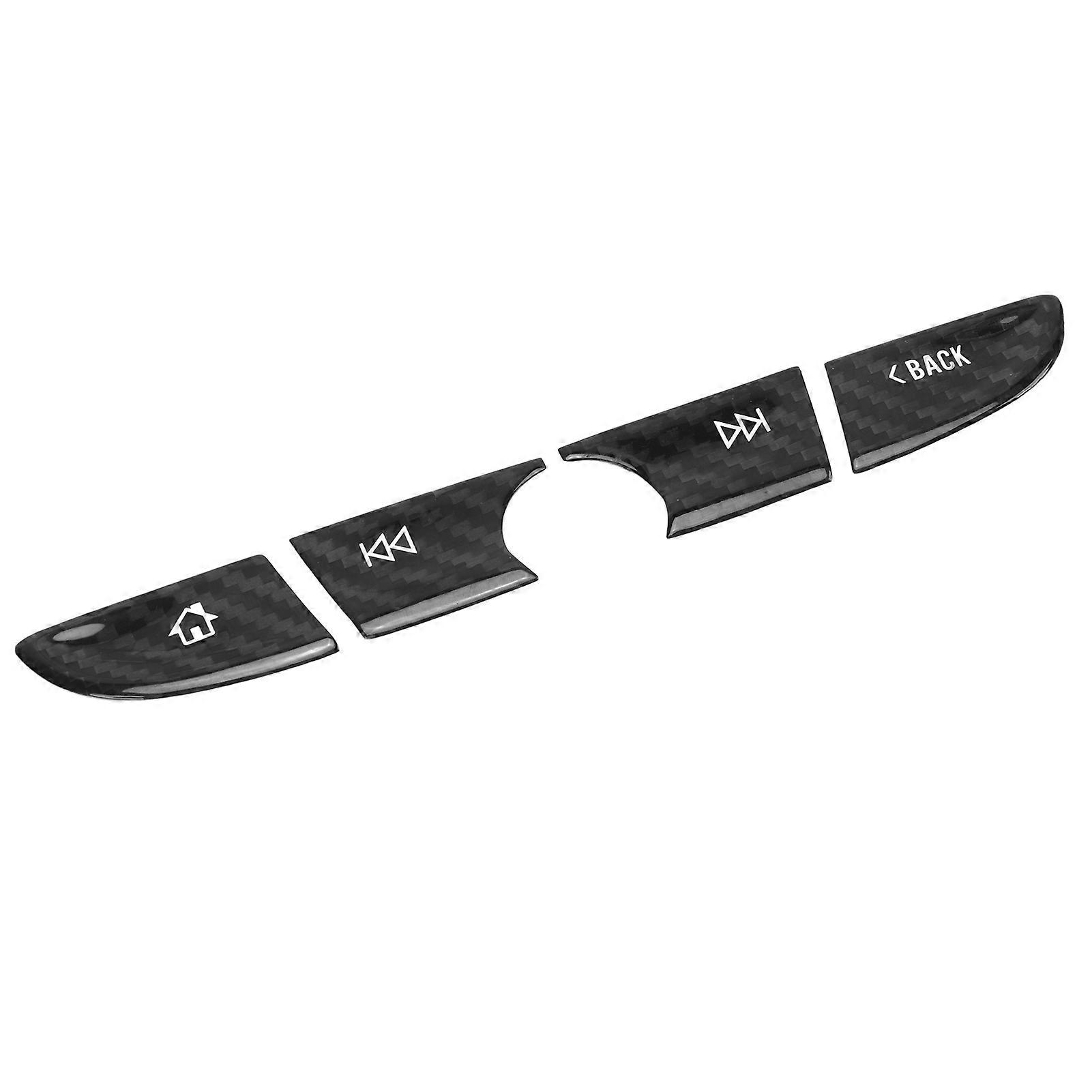 Central Control Multimedia Button Cover Carbon Fiber Scratch Resistant Stylish Replacement for Camaro 20162022 NO.86282