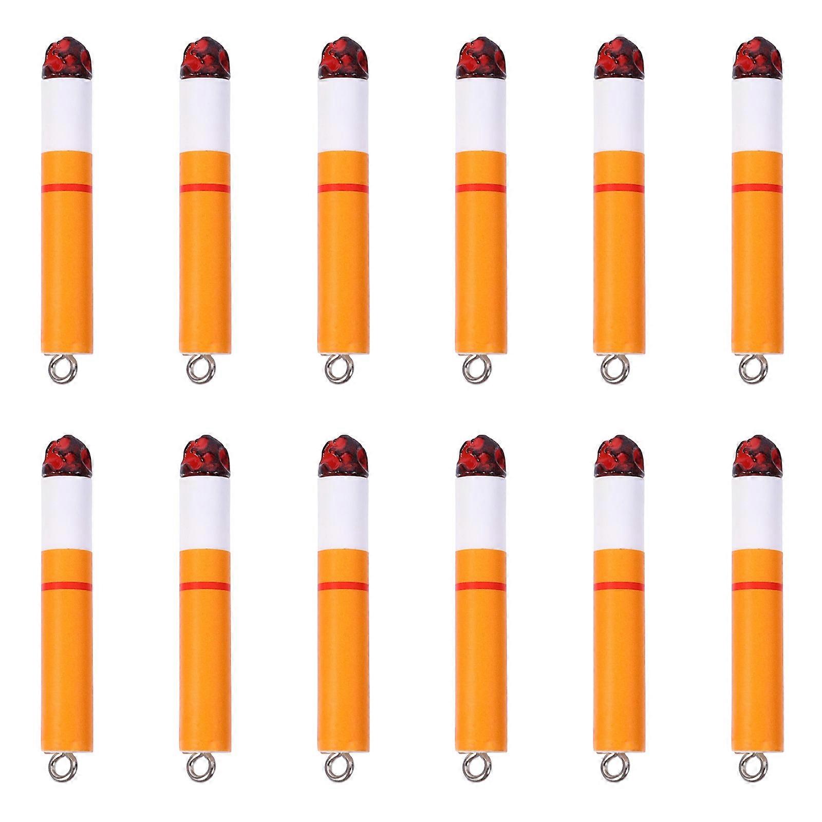 12Pcs Mini simulation Cigarette Keychains Car Accessories (Assorted Color)