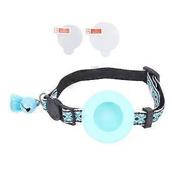 Pet Collar Fashionable Cute Colorful Adjustable Dog Collar with Bell Tassel Trim for Daily Walking Travel Green