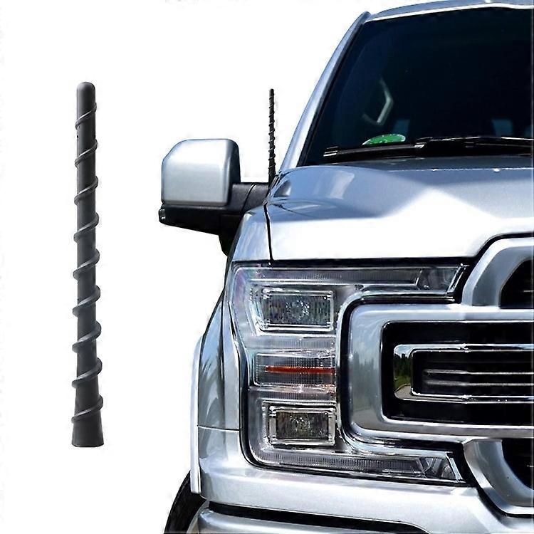 2 PCS Spiral Antenna 7 Inch, Universal Antenna Toppers Waterproof PVC Rubber Flexible Retrofit Anten