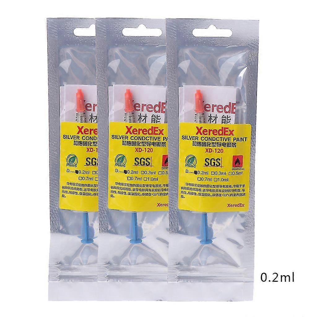 Silver Conductive Wire Glue Paste Adhesive Paint Pcb Repair Application Durable