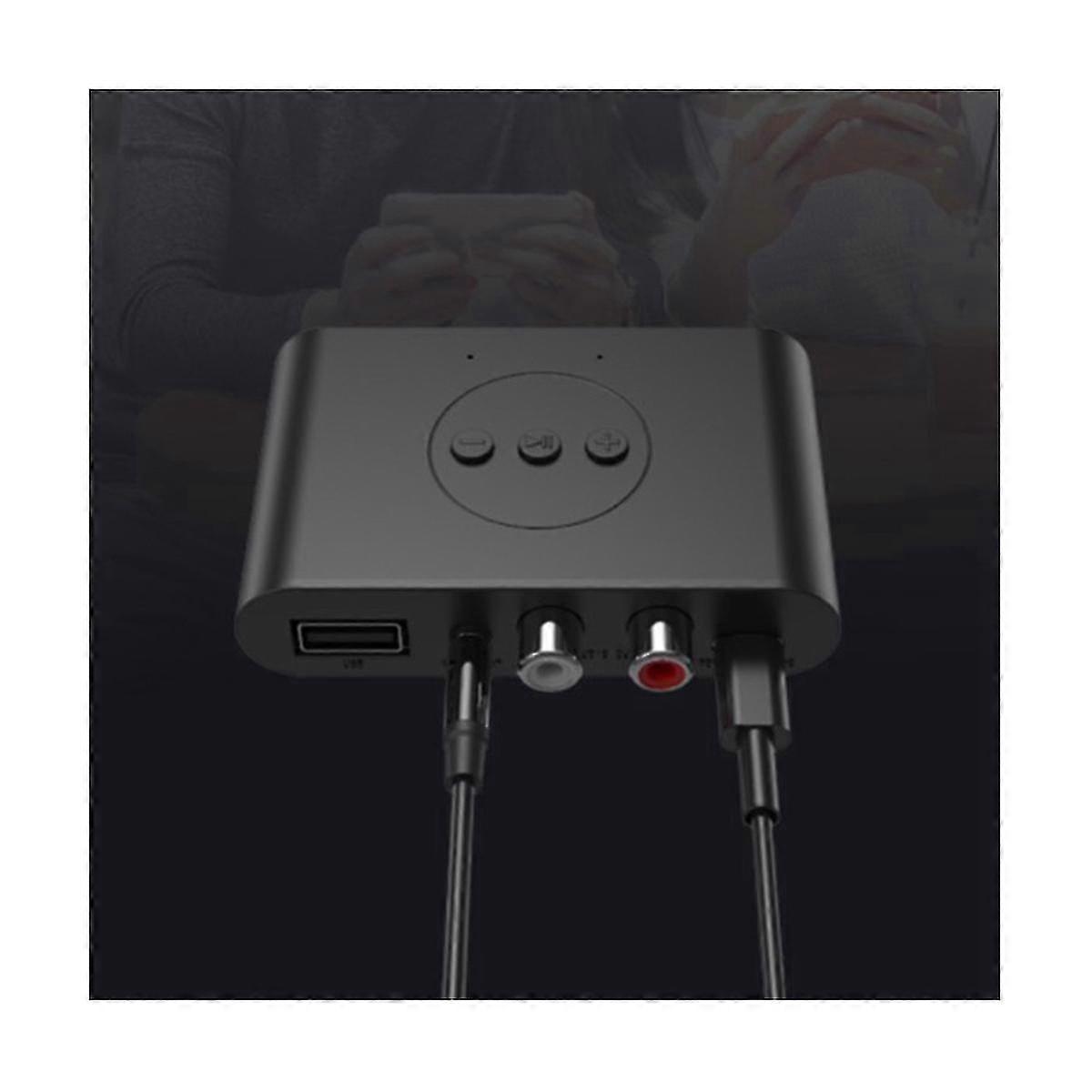Bluetooth 5.2 Audio Receiver Nfc U Disk Rca 3.5mm Aux Usb Stereo Music Wireless Adapter With Mic Fo