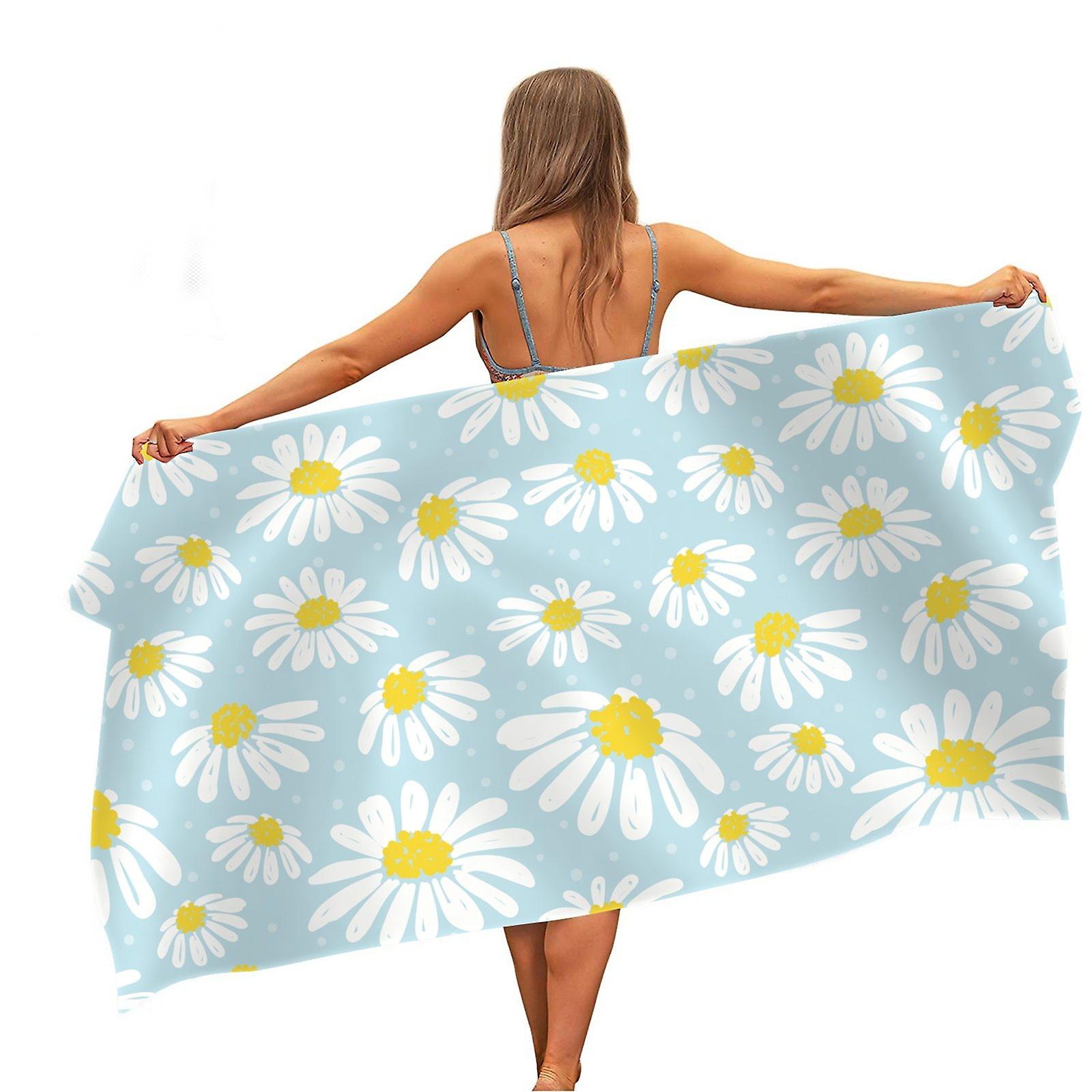 Morbuy Poncho De Bain Microfibre à Capuche - Serviette Séchage Rapide Pour Enfants Et Adultes - Plage, Piscine, Surf - 10