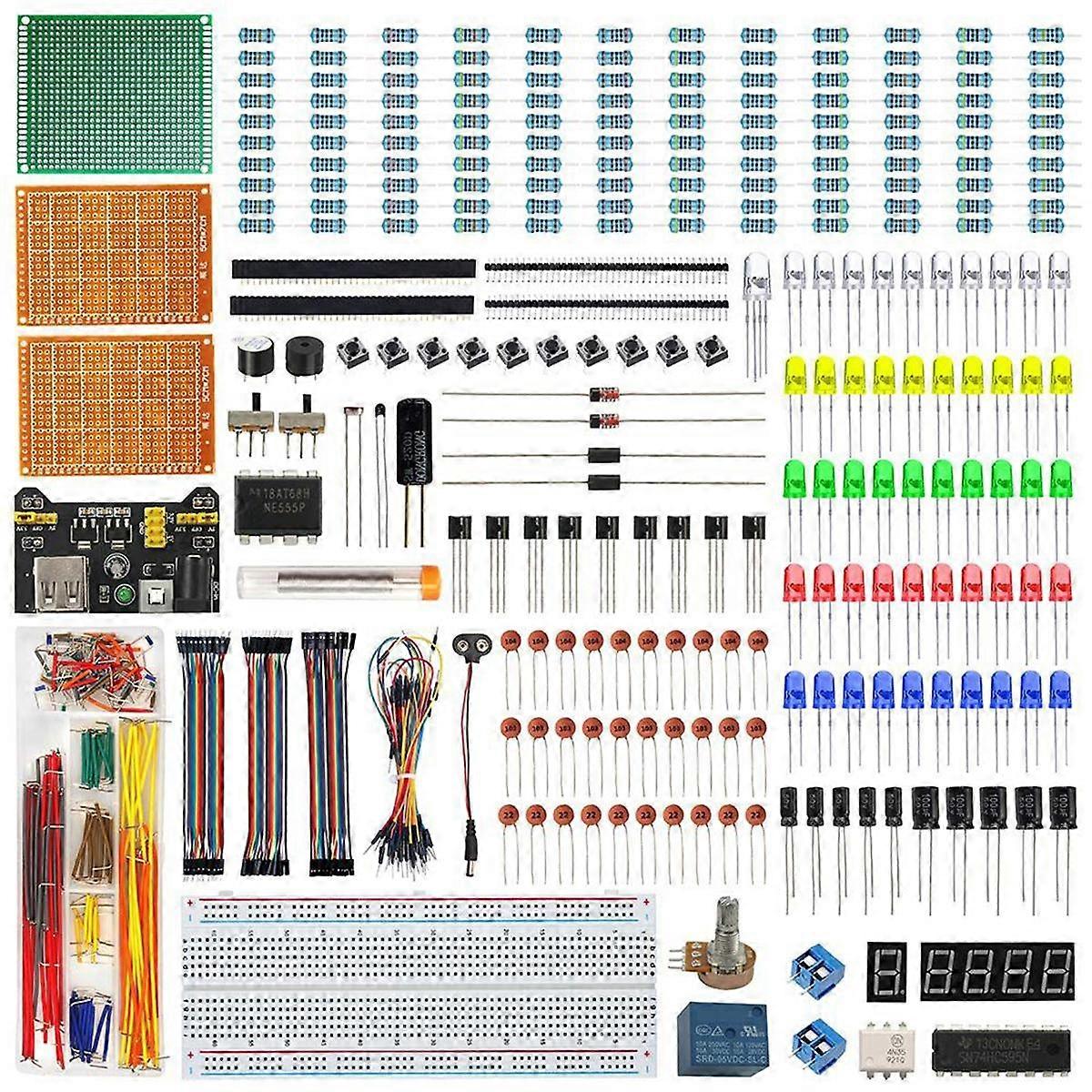 ESP32/ESP8266 Electronie Components Kit Fun DIY Kit with Power Supply Module Breadboard for R3