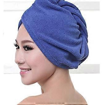 Mode Kvinnor Snabbt Torr Hår Hatt Microfiber Enfärgad Flickor Damer Duschmössa Starkt vatten absorbera torkhandduk