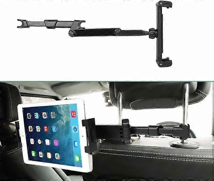 Universal Extendable Car Headrest Mount for Tablet, Supports Com