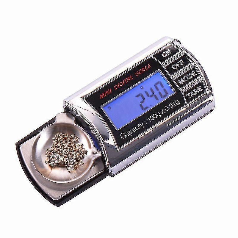 100 g / 0.01 g 20 g / 0.001 g Báscula electrónica de alta precisión Joyería Báscula de pesaje Báscula de polvo de color dorado -dd
