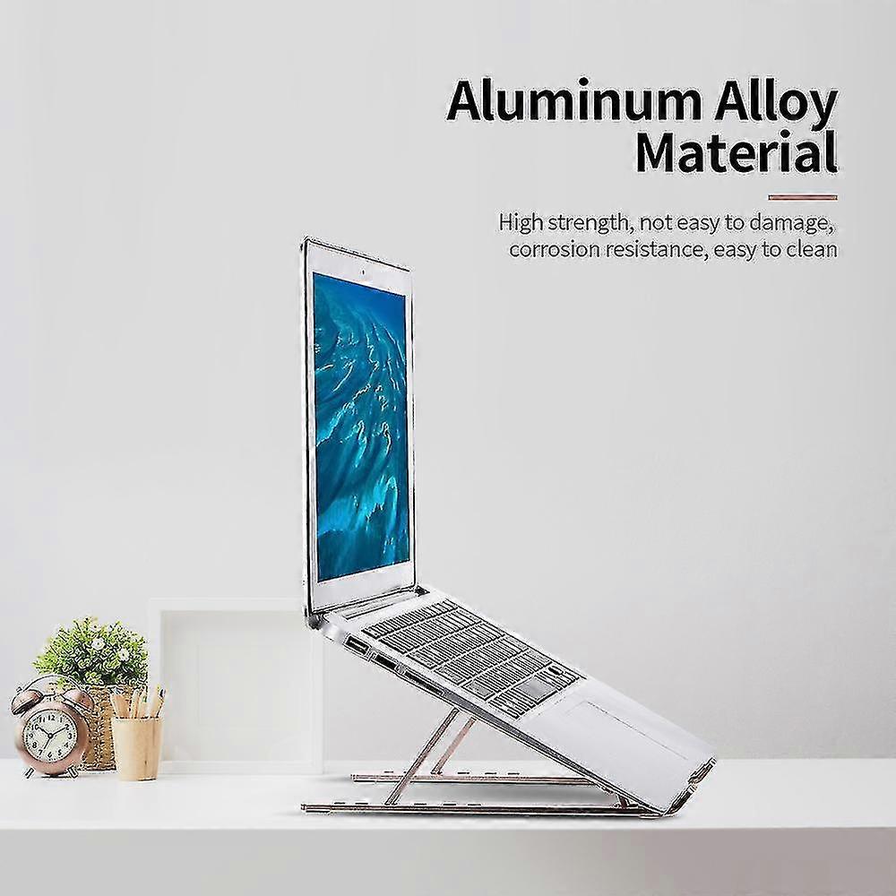 1 Laptop Stand Rose Goud