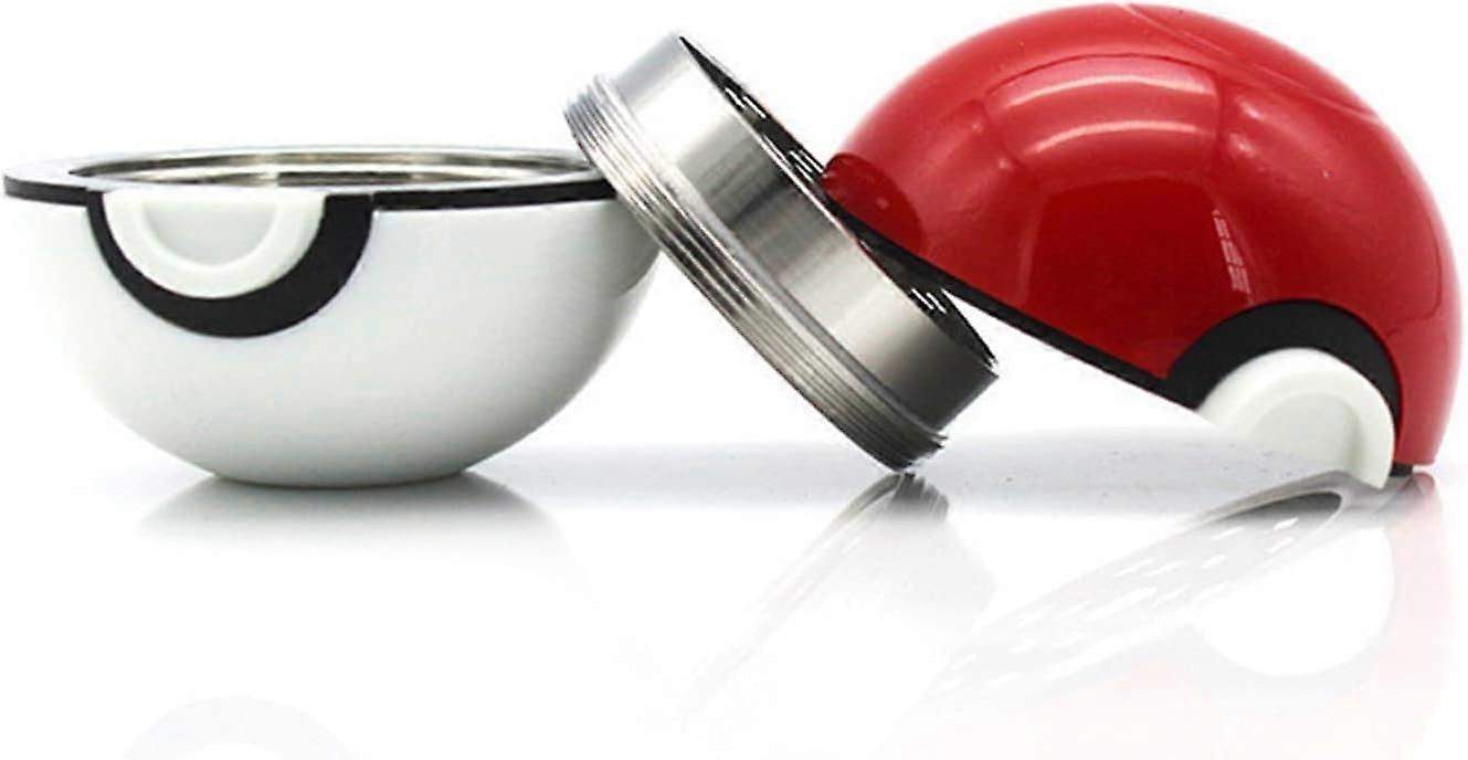 The grinder is small and easy to carry, red and white