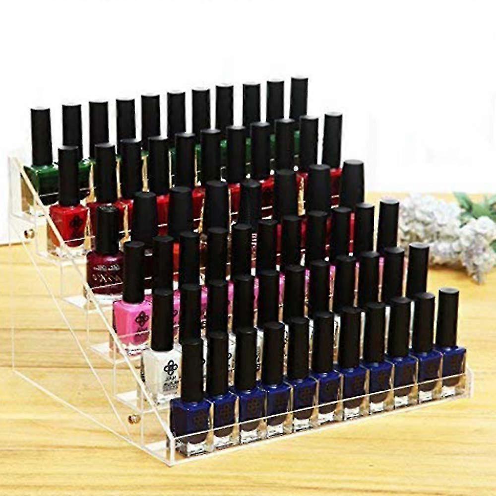 48 Bottles Of 6 Layers Nail Polish Rack Clear Nail Polish Display