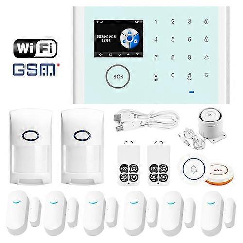 CS118 WIFI+GSM Tuya Smart Voice Alarm System Supports Amazon Alexa/ Google Assistant