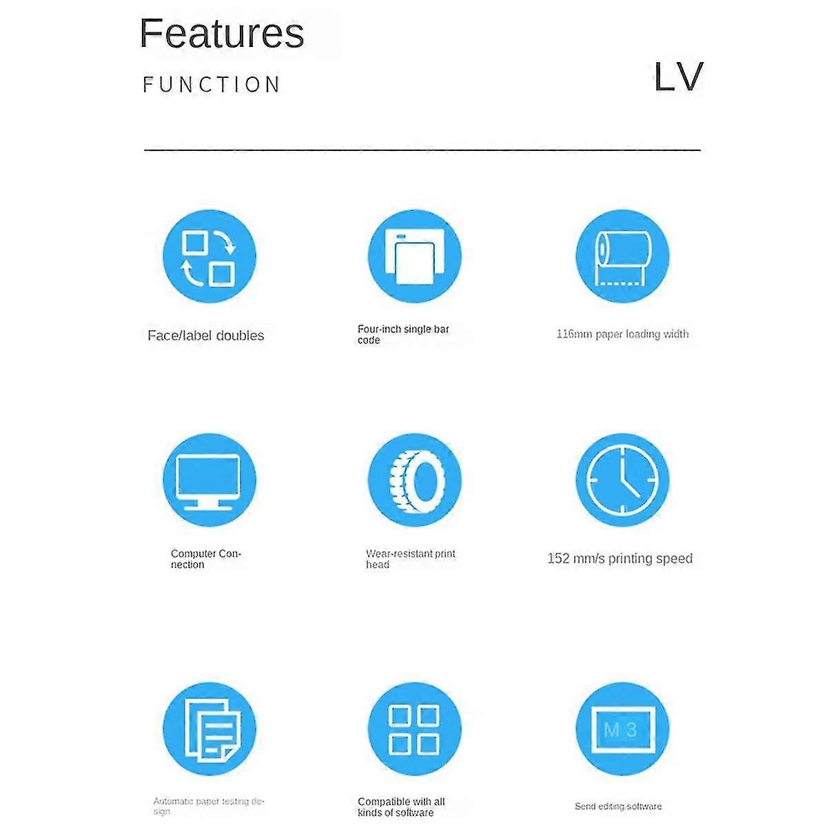 463b Portable Printers Thermal Label Printer Bluetooth Shipping Barcode Label Printer Eu Plug