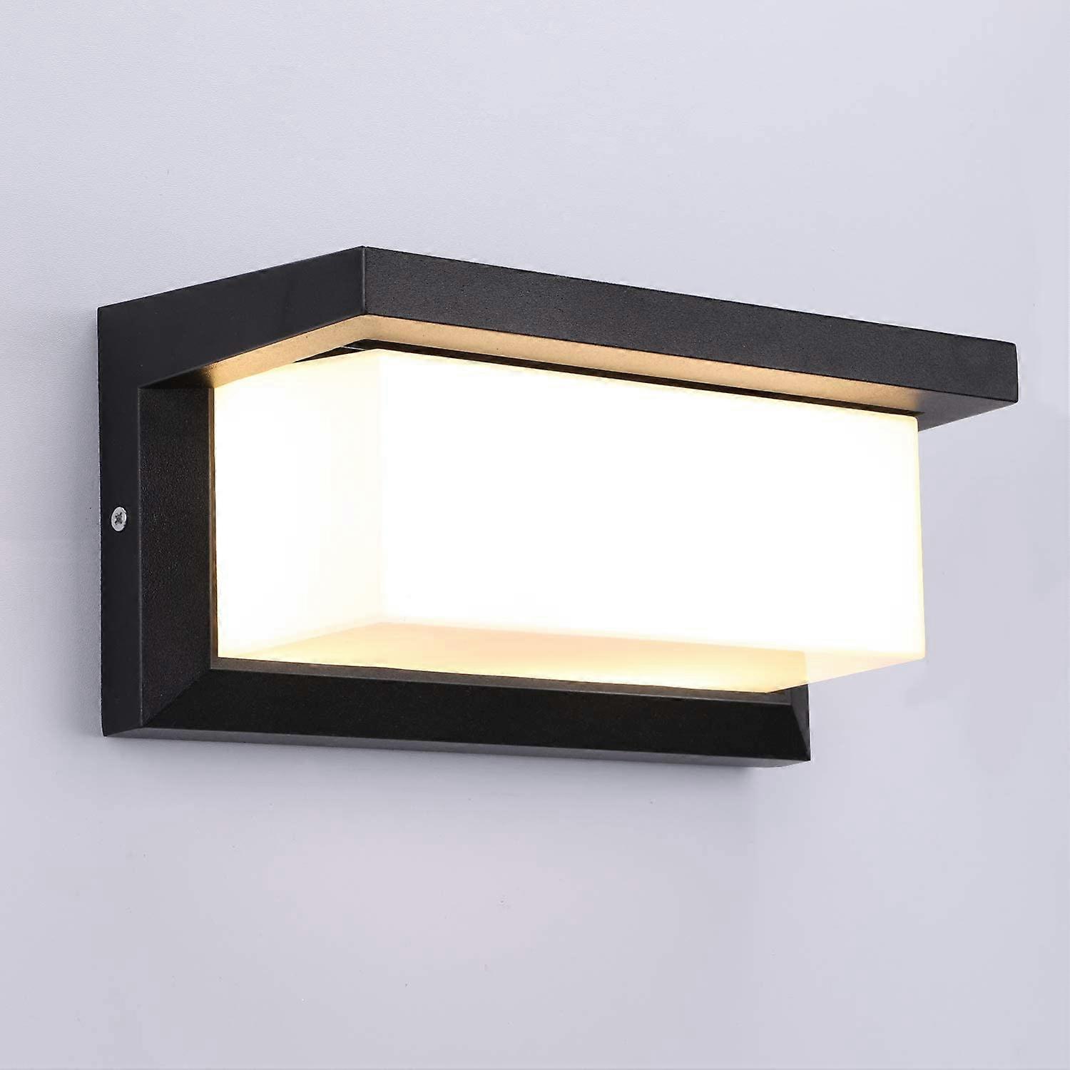 12W Outdoor Led Wall Light Waterproof Anthracite Square Wall Light