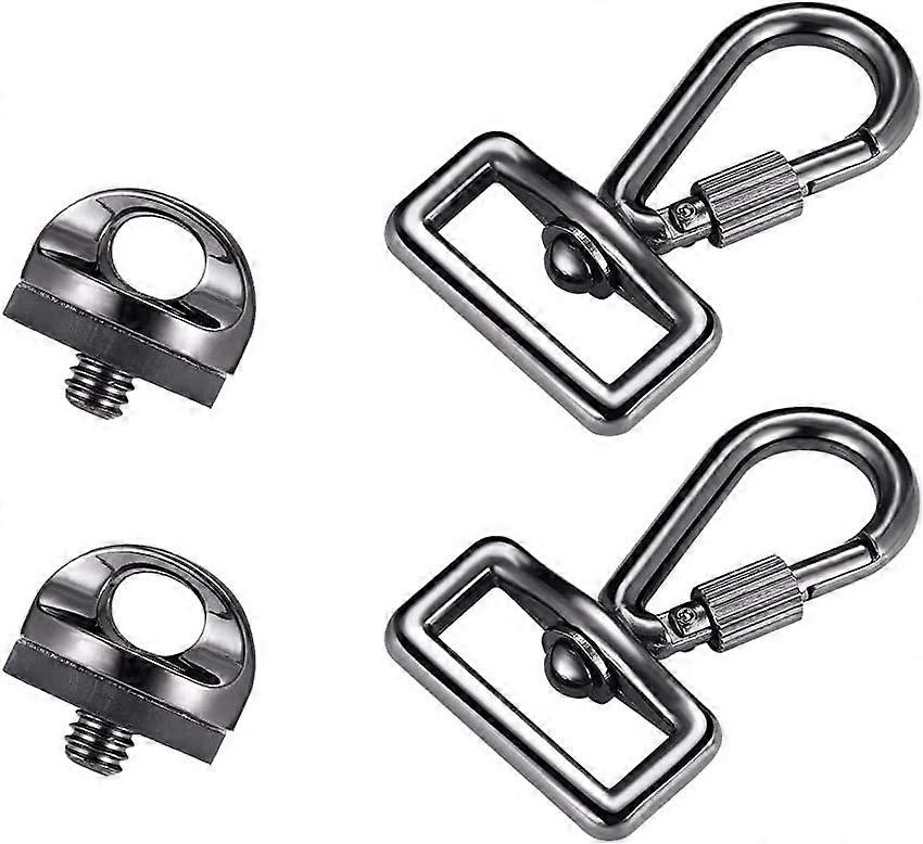 Quick Installation Metal Screws and SLR Camera Shoulder Strap Hook Set