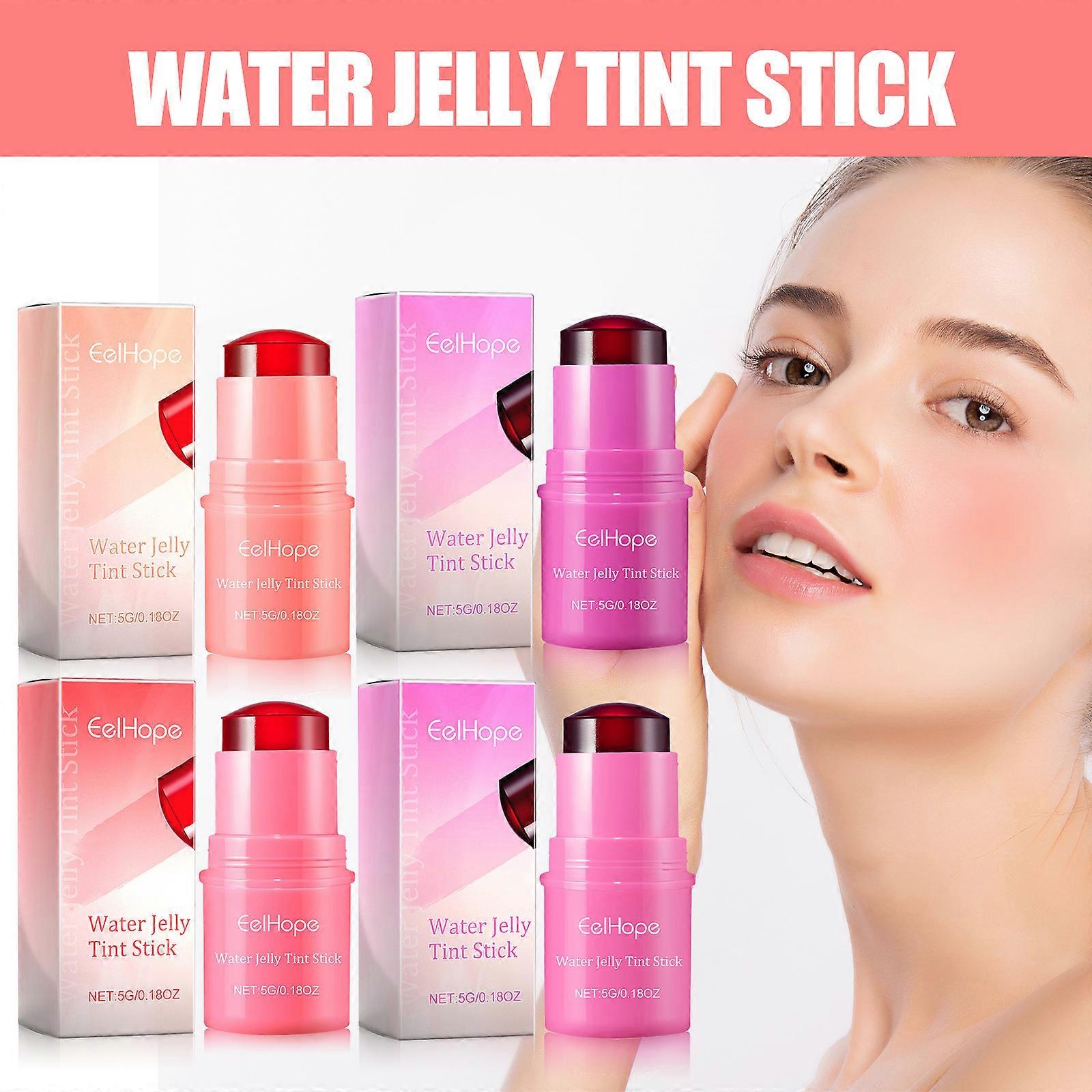EELHOPE blush lip gloss stick blush whitening natural long-lasting lip matte moisturizing lip gloss makeup combination red (only for foreign trade exp